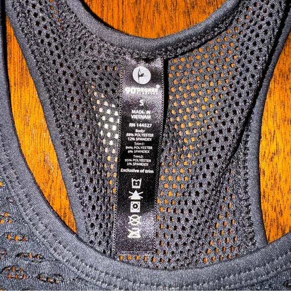 90‎ Degree by Reflex Black Mesh Racerback Athletic Tank Top Size Small - Picture 2 of 4